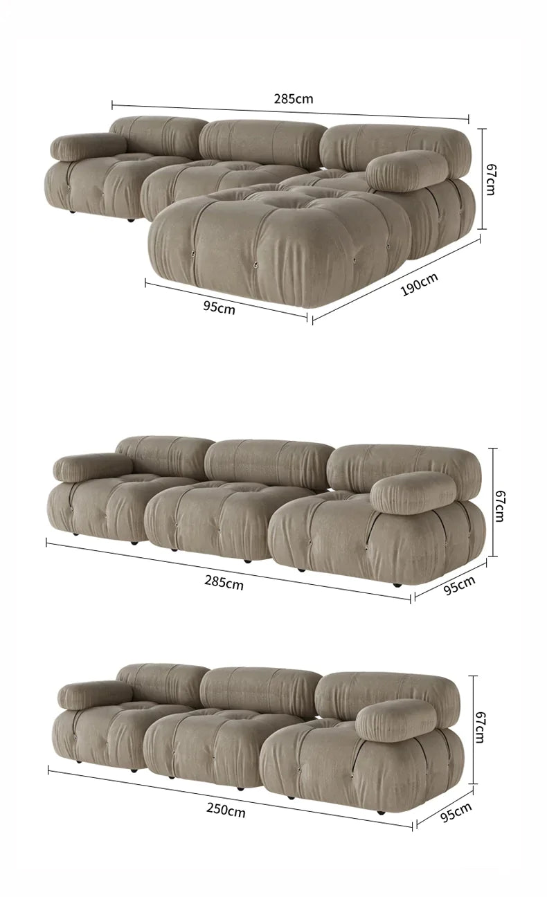 Sectional Velvet Sofa (Bulk)