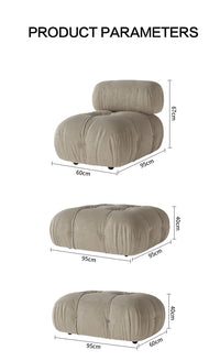 Sectional Velvet Sofa (Bulk)