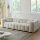 White Fabric Tufted Sofa (Bulk)