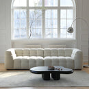 White Fabric Tufted Sofa (Bulk)