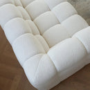White Fabric Tufted Sofa (Bulk)