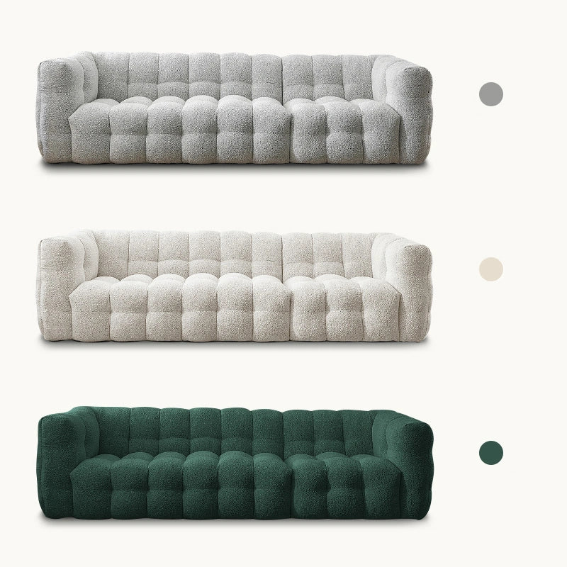 White Fabric Tufted Sofa (Bulk)